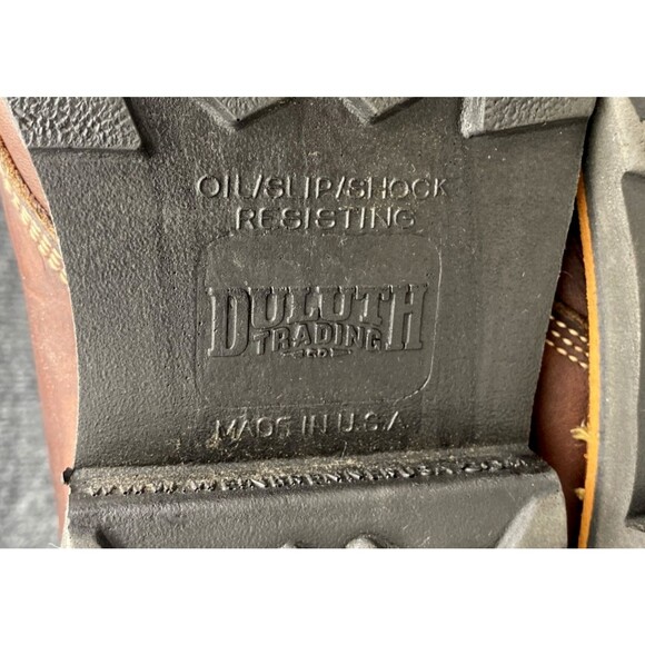 Duluth Trading F2892-11 MADE IN USA 125 Work Boots Brown Leather 11.5 W EH - Picture 13 of 16